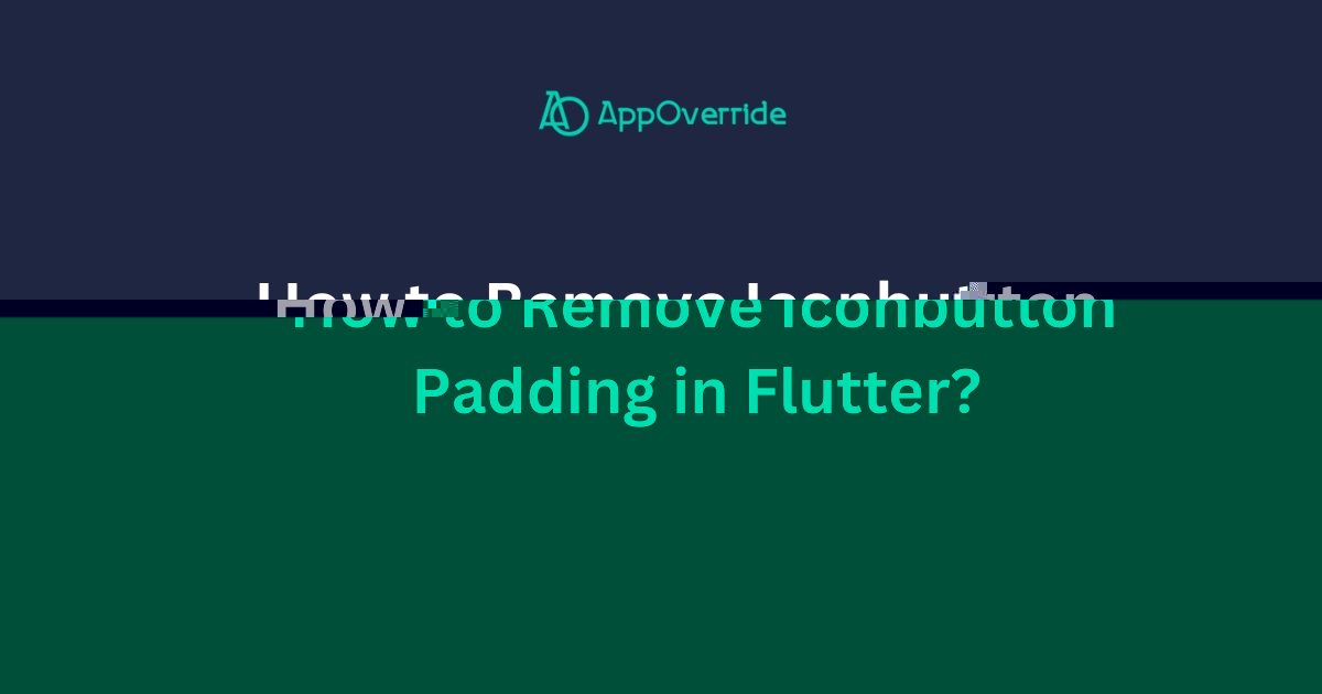 Remove Iconbutton Padding in Flutter