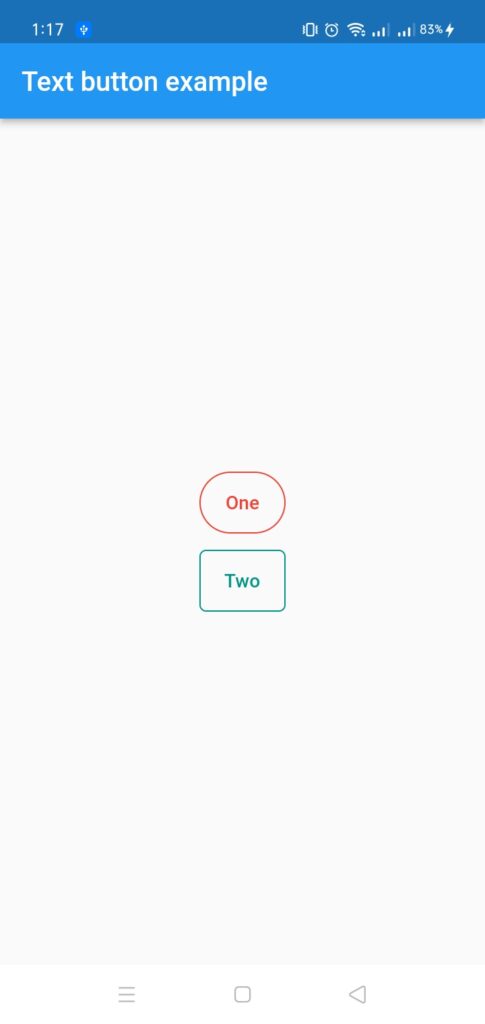 TextButton with rounded corner and circle border in flutter