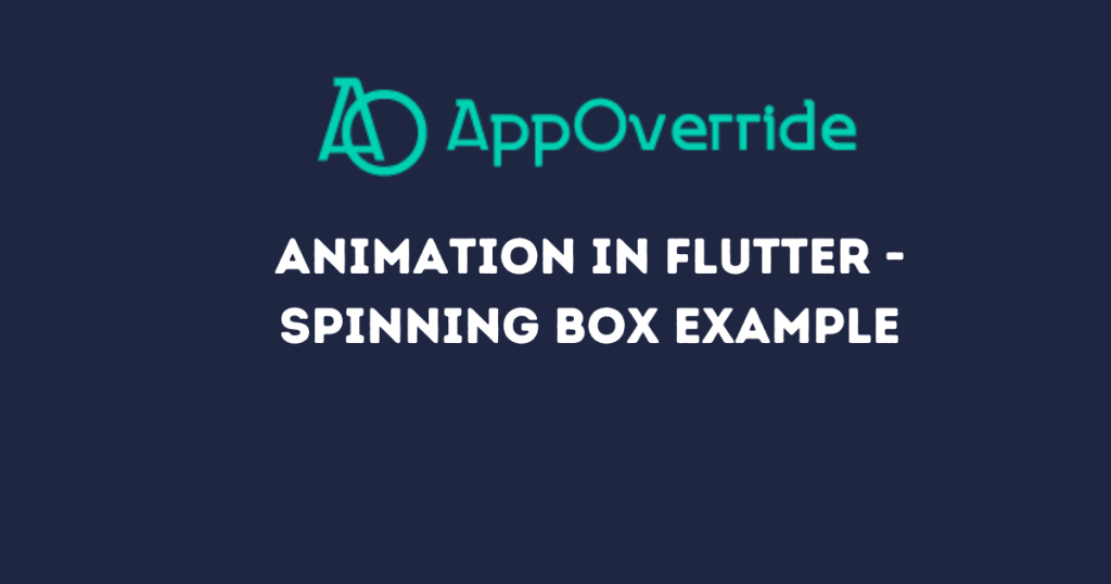 animation in flutter