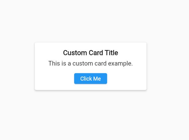 Custom Card with Title, Description, Button