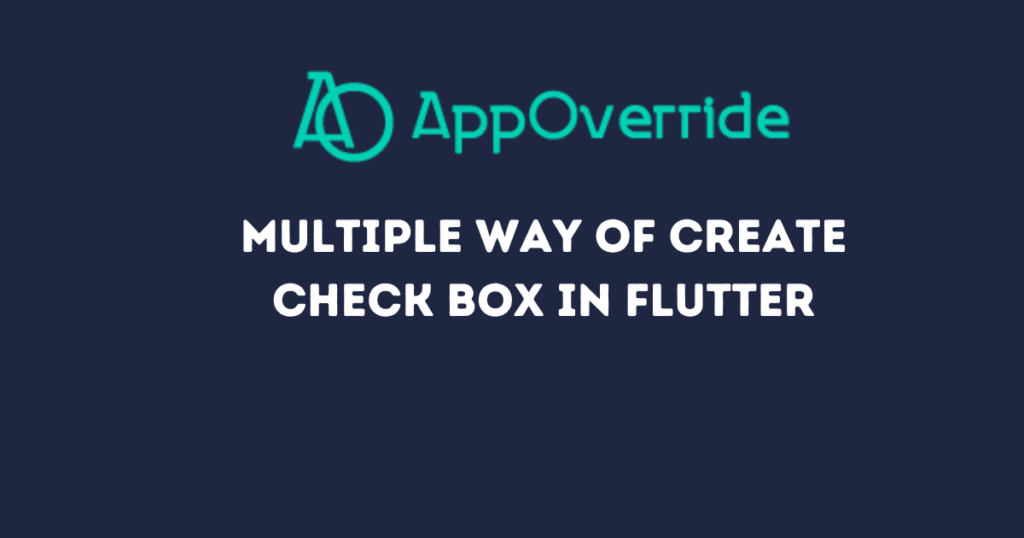 Create Checkbox in Flutter